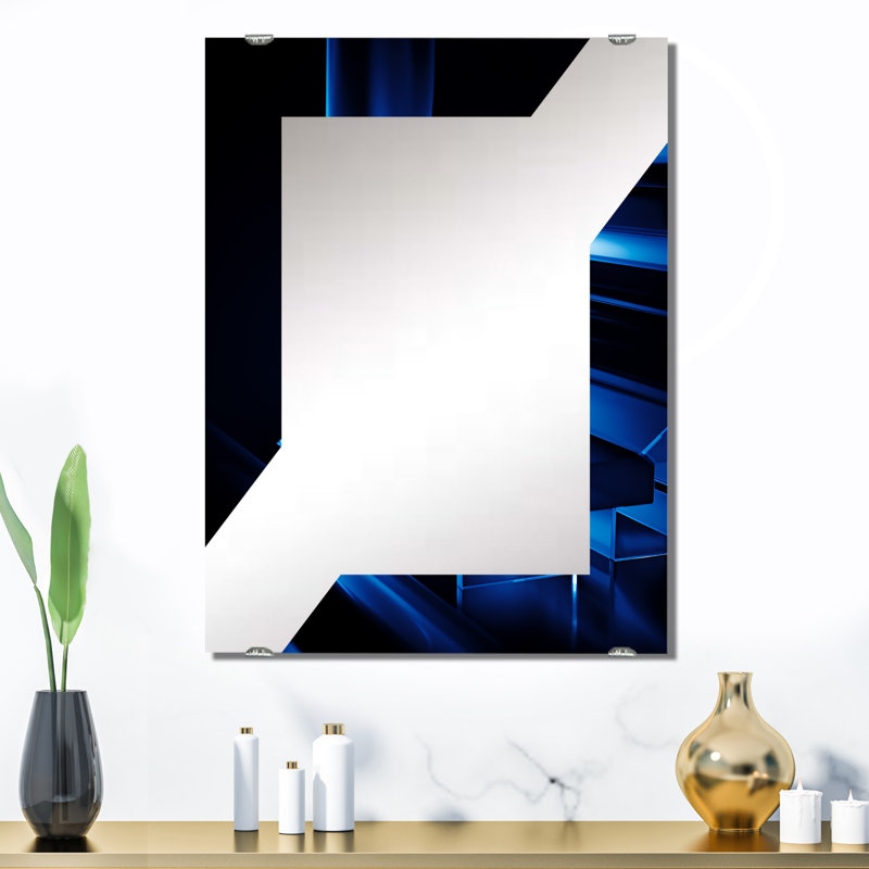 Schweitzer - Miroir à collage abstrait, décoration murale MIR131679, 32 po x 24 po