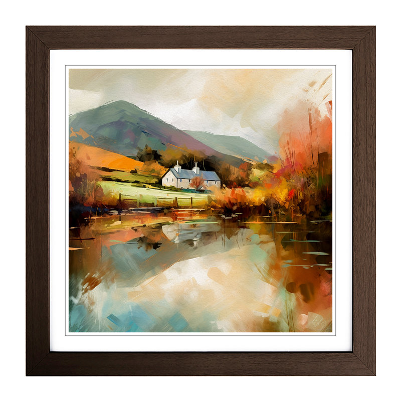 Wales Impressionism No.1 - Framed Print, Walnut