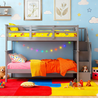 Standard Bunk Bed With Stairs And Storage