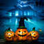 Décoration d'Halloween gonflable 73 po, 5 citrouilles, affichage extérieur de jardin gonflable, imperméable