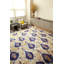 Rumi Abstract Hand-Knotted Silk Beige/Blue/Yellow/Pink Area Rug-49207719