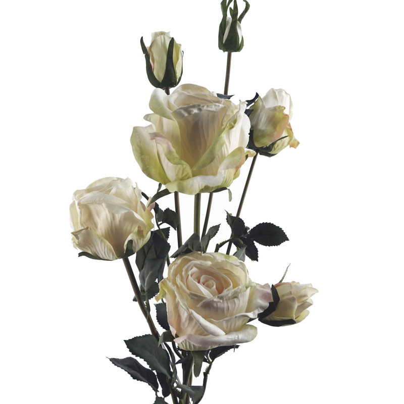 Plastic, Silk Artificial Arrangement, Cream