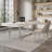 Modern and simple white rock plate desk with drawers