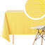 200×140cm Retro Flower PVC Tablecloth, Wipeable Oilproof Vinyl Table Cover
