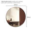 Mood Premium Round Bathroom Mirror Framed Wall Mounted, Circle Frame Modern & Stylish-185302218-185302220