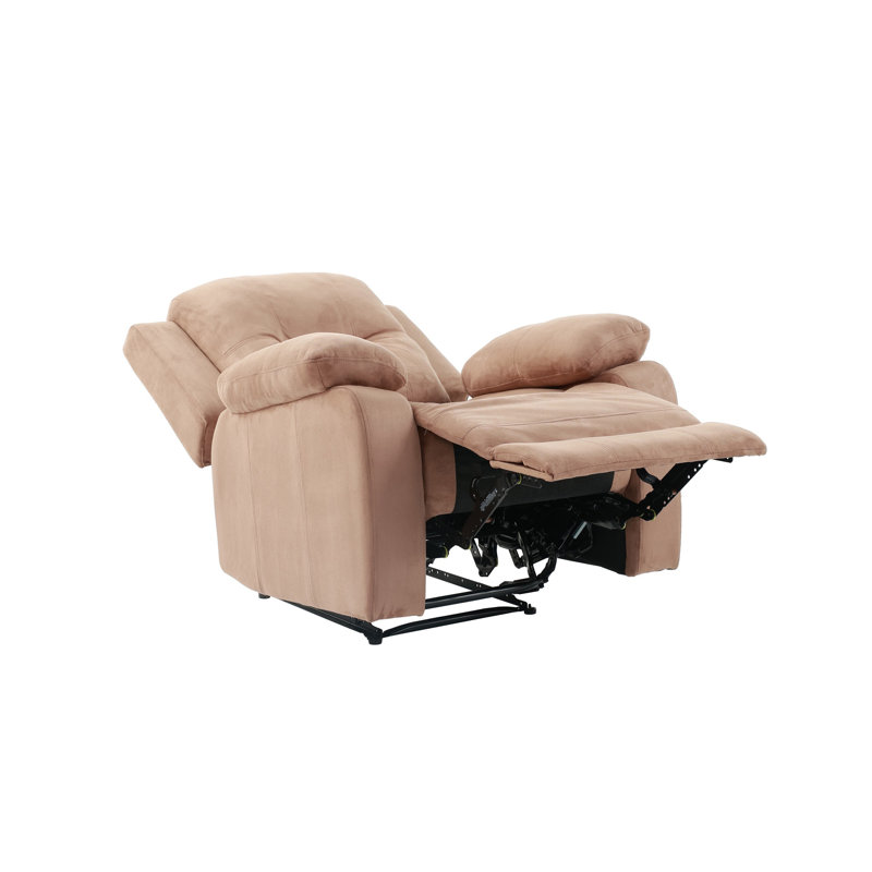 Fauteuil inclinable manuel berçant standard de 35 po de largeur, Microfibre / microsuède tourbe