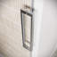 Porte de douche coulissante semi-sans cadre 48 po x 76 po avec quincaillerie en verre poli trempé 5/16 po CrystalTech Biscubio-120912762-120912763