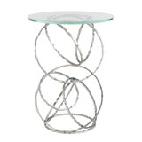 Olympus Glass Top Accent Table