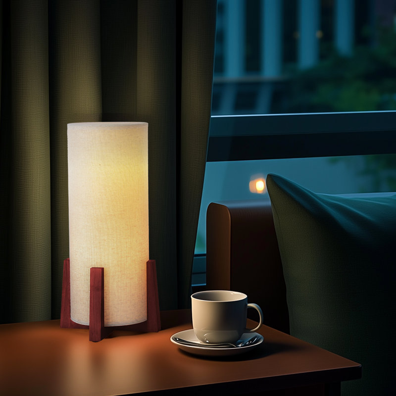 Lampe de table cylindrique KUNJOULAM