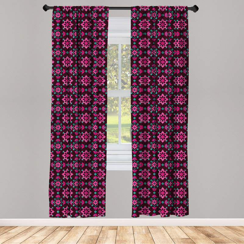 Rideaux 4 panneaux East Urban Home, L 56 po x L 95 po