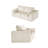 Boneless 79" Sectional Sofa Corduroy Chenille Modular Loveseat Cloud Couch Compression-575791533