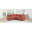 Canapé-lit modulaire en forme de L Canapé modulaire rembourré en L de 81,9 po avec canapé-lit et compartiment de rangement caché pour le salon, orange-705102679