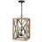Zhu 3 - Light Black Lantern Pendant