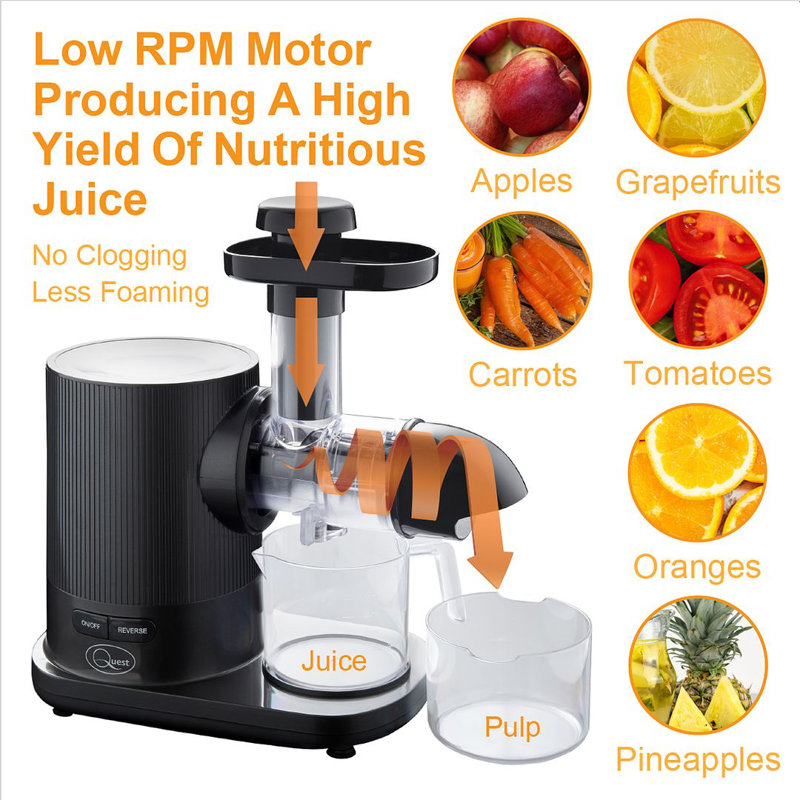 Slow Masticating Juicer Black