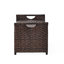 Mobilier de rangement extérieur en PE - Rehausse votre terrasse avec un aspect contemporain avec couvercle à charnière moderne