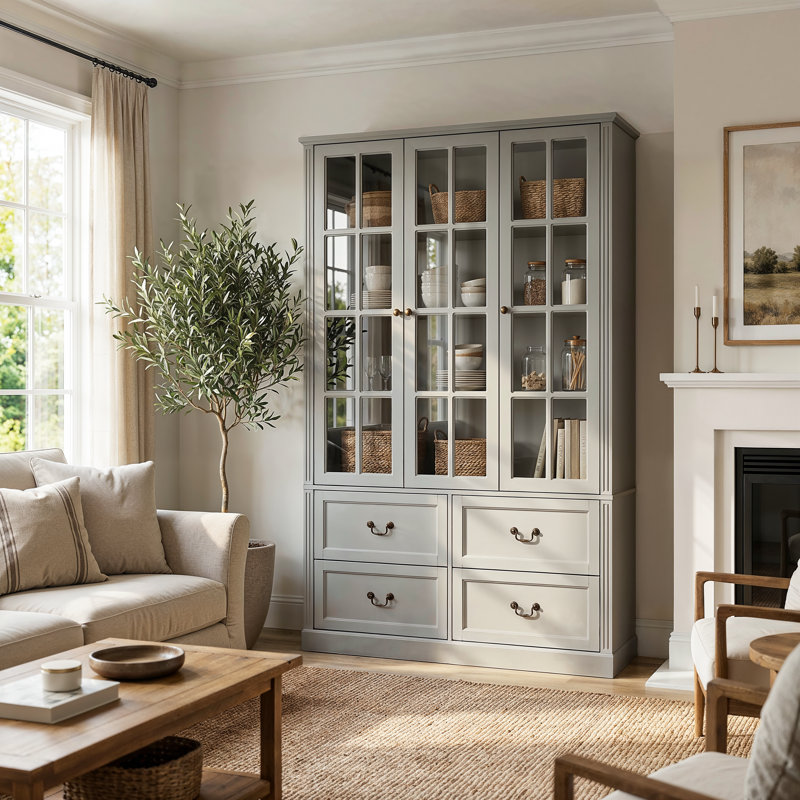 Asar Dining Cabinet, Gray