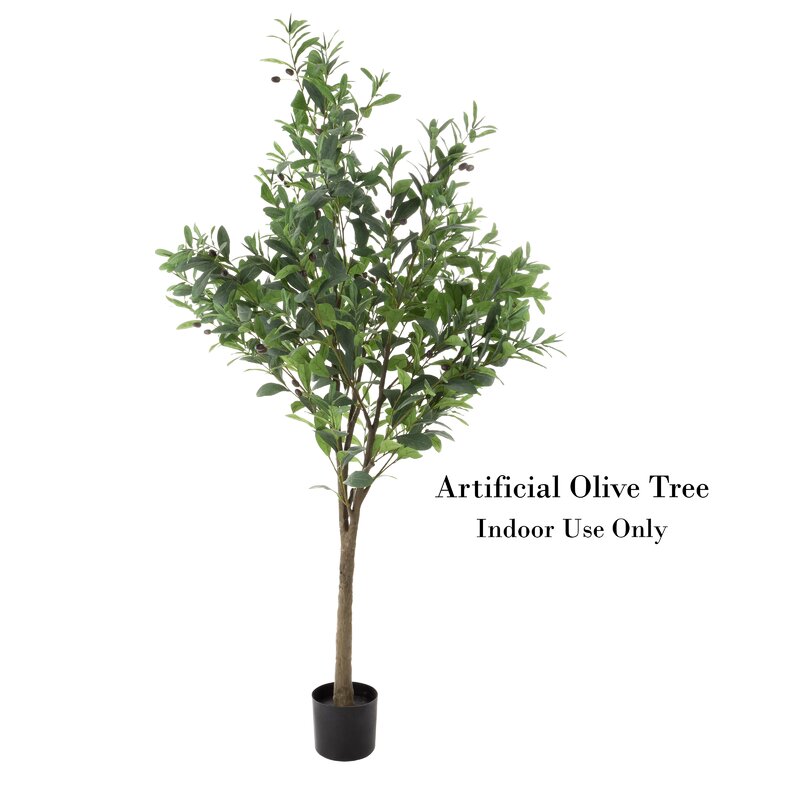 Primrue 72'' Faux Olive Tree Tree in Pot & Reviews | Wayfair