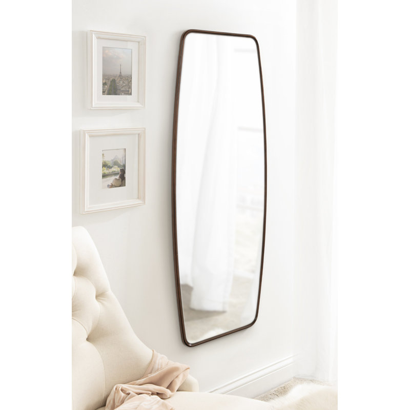 Creason Wood Rectangle Mirror, 18" x 48", Bronze