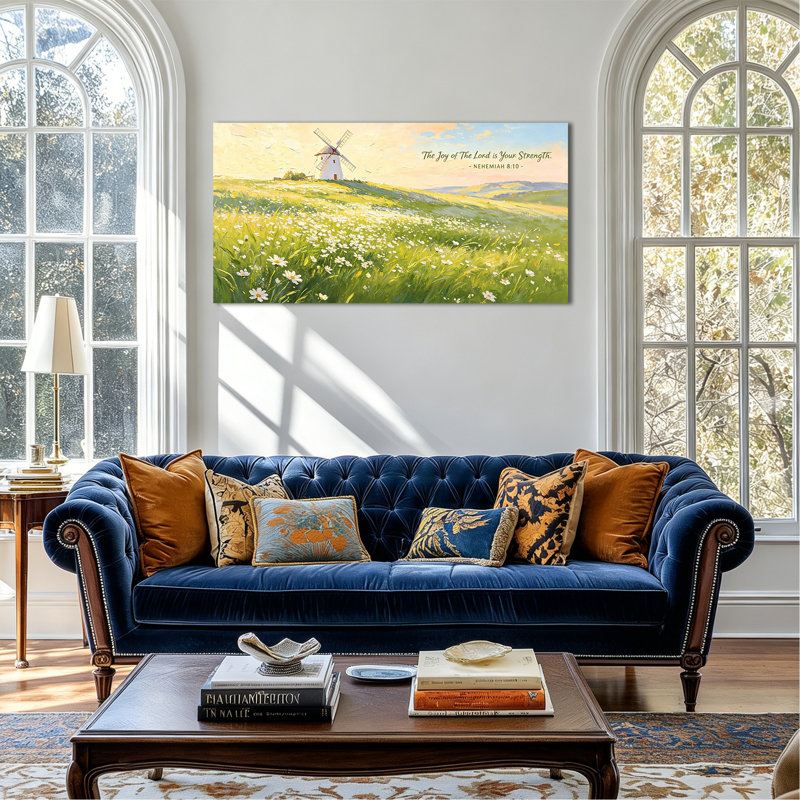  «Christian Inspirational Scripture», art mural, paysage serein, décoration murale pour le salon et la chambre à coucher
