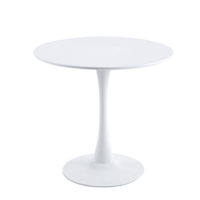 Shrivastava Mid Century Modern Dining Table/Coffee Table with Round Top & Pedestal Base, Functional Table for Kitchen, Dining & Living Room, Perfect for Breakfast Nooks & Kitchens