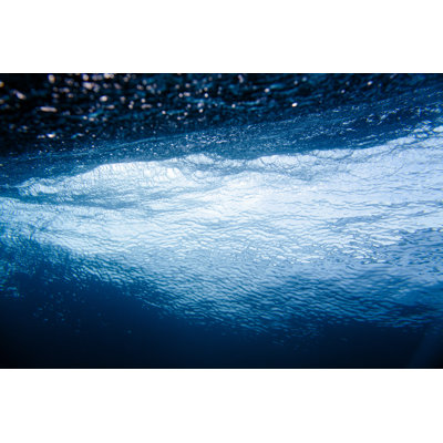 Wave Crashing Underwater 1 Piece Wrapped Canvas Wall Art