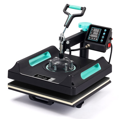 ThermoForce Series Machine de pressage à chaud pour t-shirts, Sublimation de chauffage rapide avec affichage numérique, Presse à chaud de grande taille idéale pour divers textiles