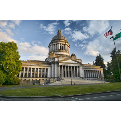Washington State Capitol by Fotoguy22 - Wrapped Canvas Print