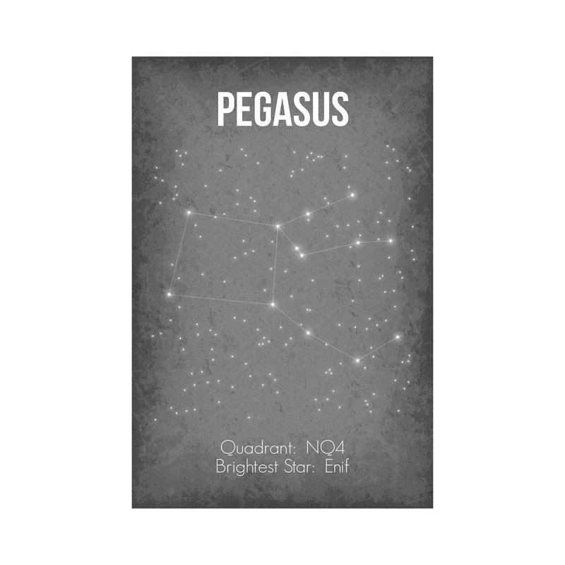 Pegasus - Wrapped Canvas Painting, 66.04 cm H x 45.72 cm W x 1.91 cm D