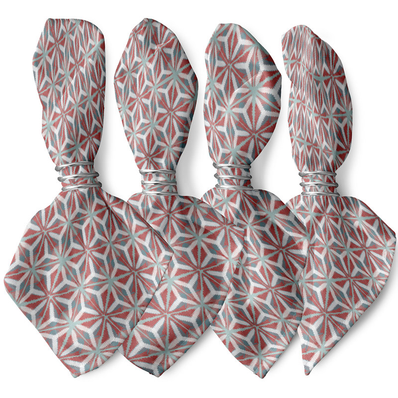 Cheryllynn Water Mosaic Napkins, Grey