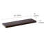 Moa Teak Floating Shelf-78224091