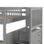 Lit superposé avec lit gigogne simple - Gris (aucun sommier requis, robuste et durable)