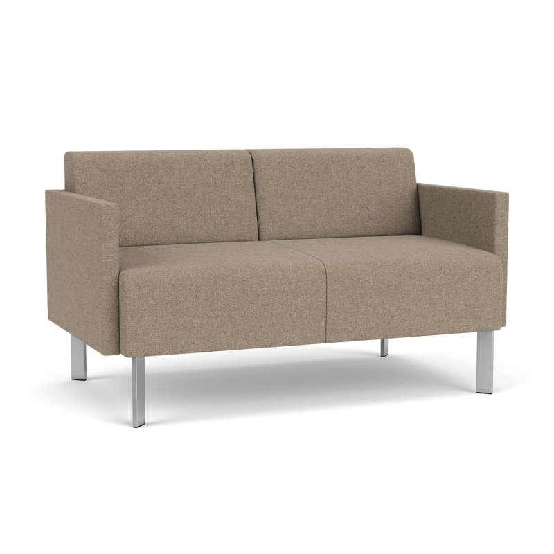 Causeuse de réception Luxe Lounge, Acier argent, Limon Archetype