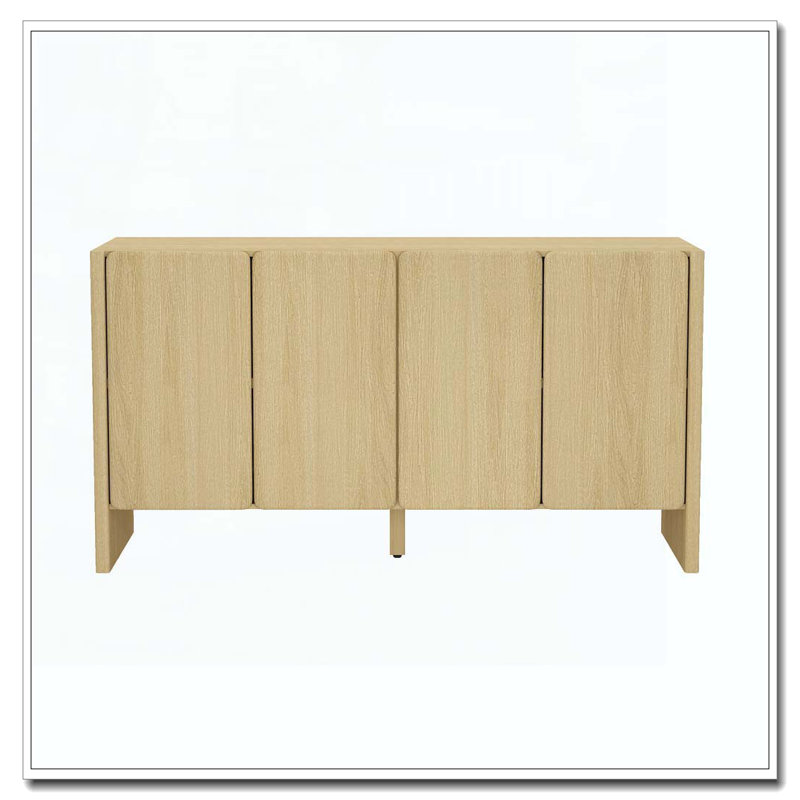 Armoire 4 portes avec rangement, Chêne naturel