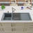45.69'' L Double Bowl Granite Kitchen Sink-36903830