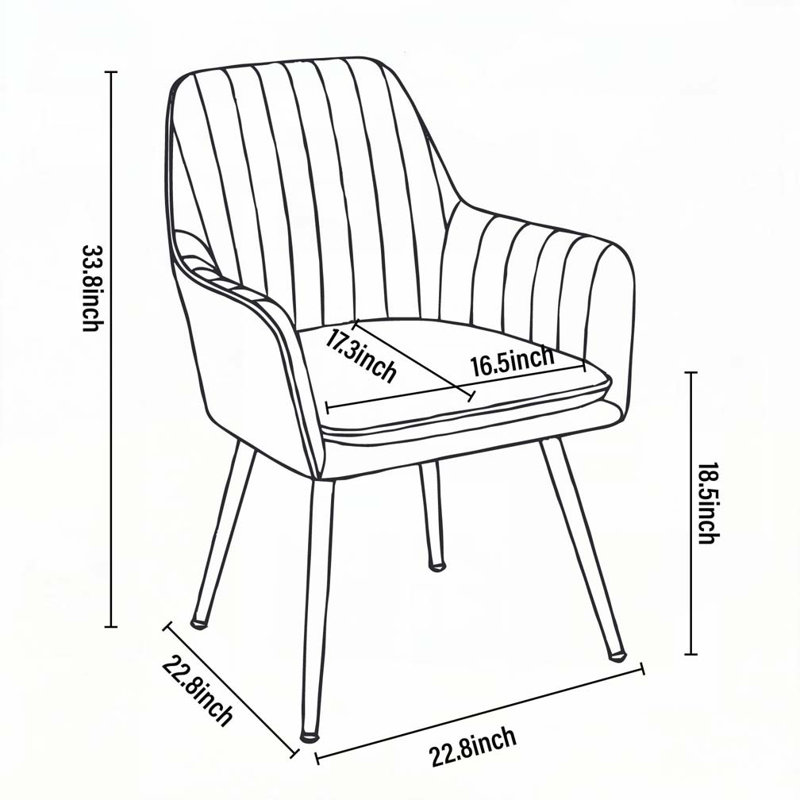 Chaises d'appoint avec pieds en métal, Brun