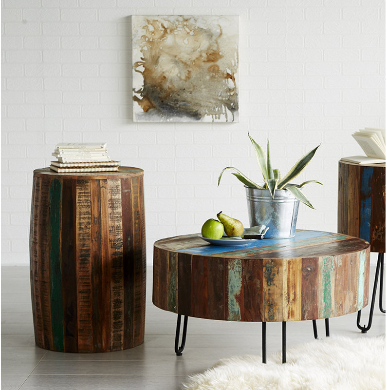 Chapawee Solid Wood Accent Stool