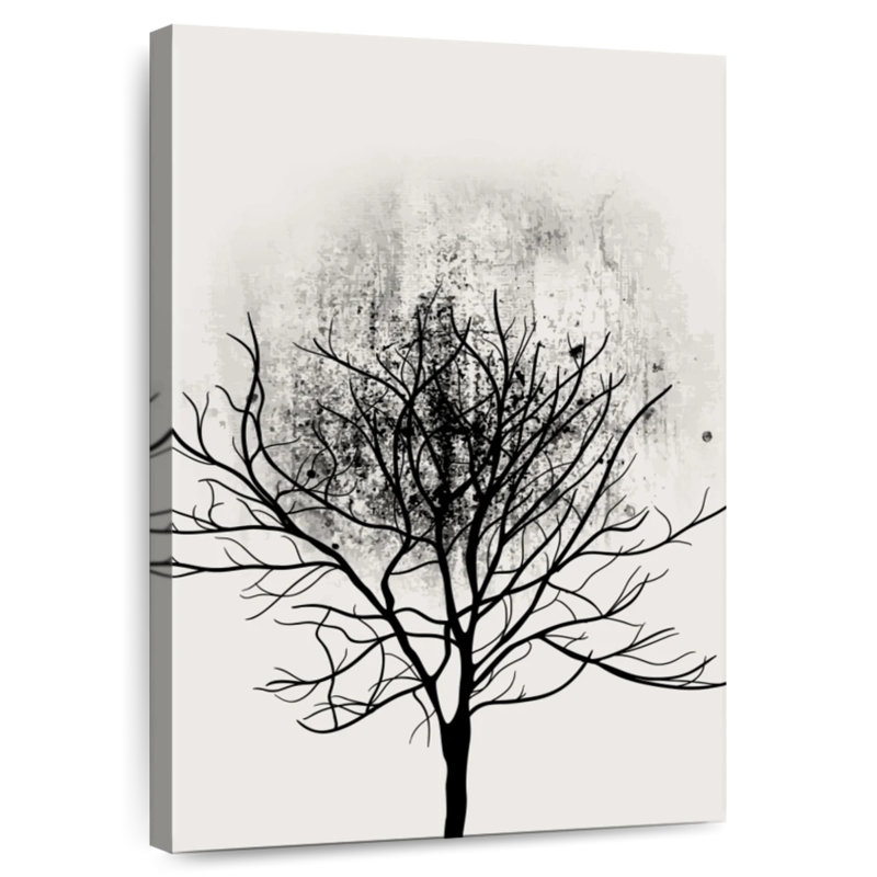 Harnek Black Tree Study, 24" H x 16" W