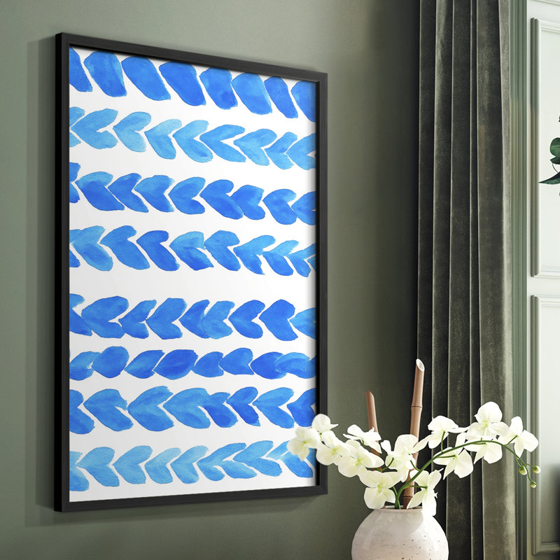 «Abstract Abstract», reproduction encadrée - prêt à accrocher , H 20 po x l 16 po, Noir