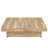 Square Veneer Coffee Table Sliding Top With Storage In Natural Wood Grain 39.4''