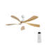 52 Inch Modern Ceiling Fan With 3 Colour Dimmable Led Light 5 ABS Blades Remote Control Reversible DC Motor-1345822801-1345822806