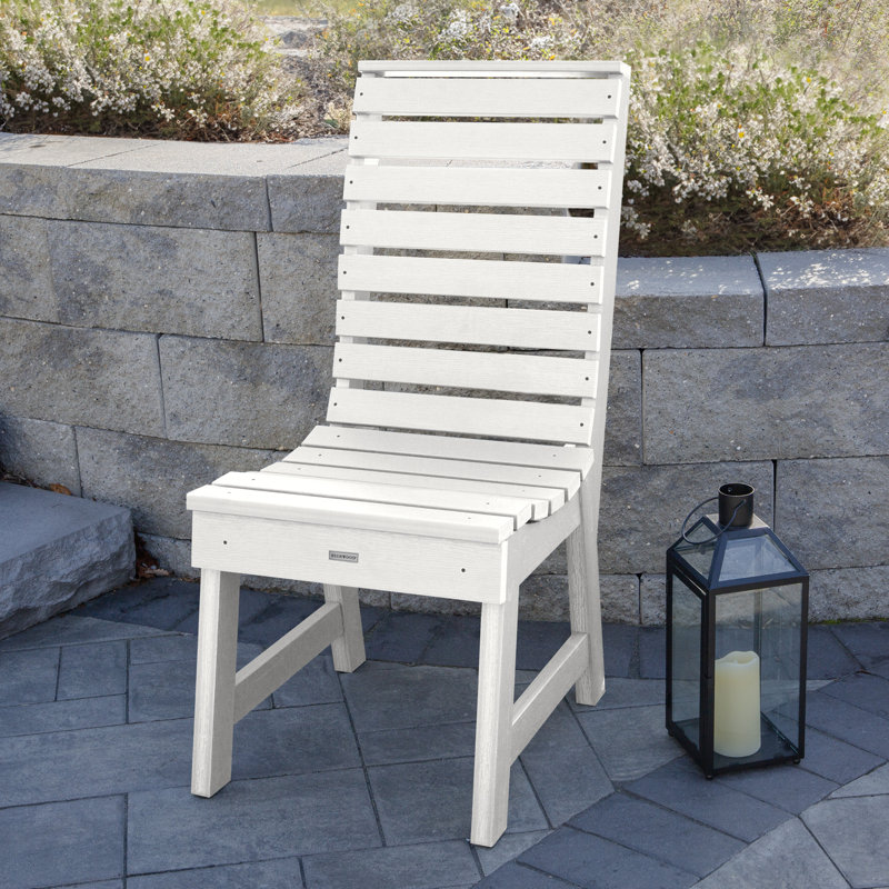 Chaise de salle à manger sans accoudoirs Weatherly, Blanc