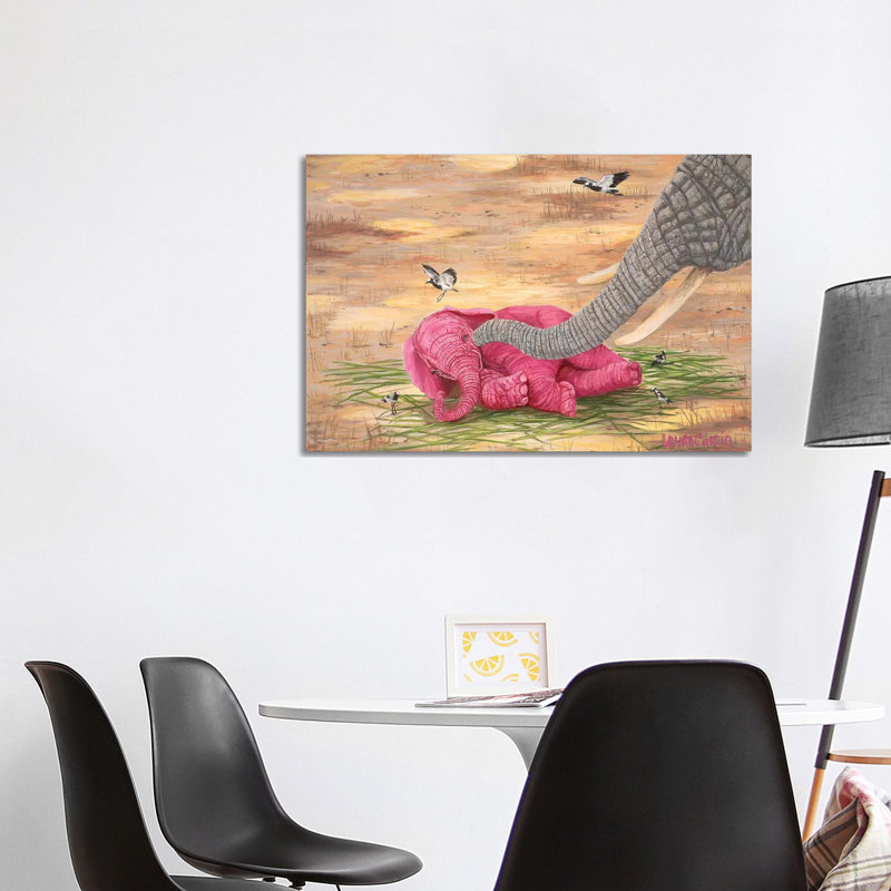 Tickle Me by Laura Curtin - Wrapped Canvas Gallery-Wrapped Canvas Giclée, 101.6 cm H x 66.04 cm W x 3.175 cm D