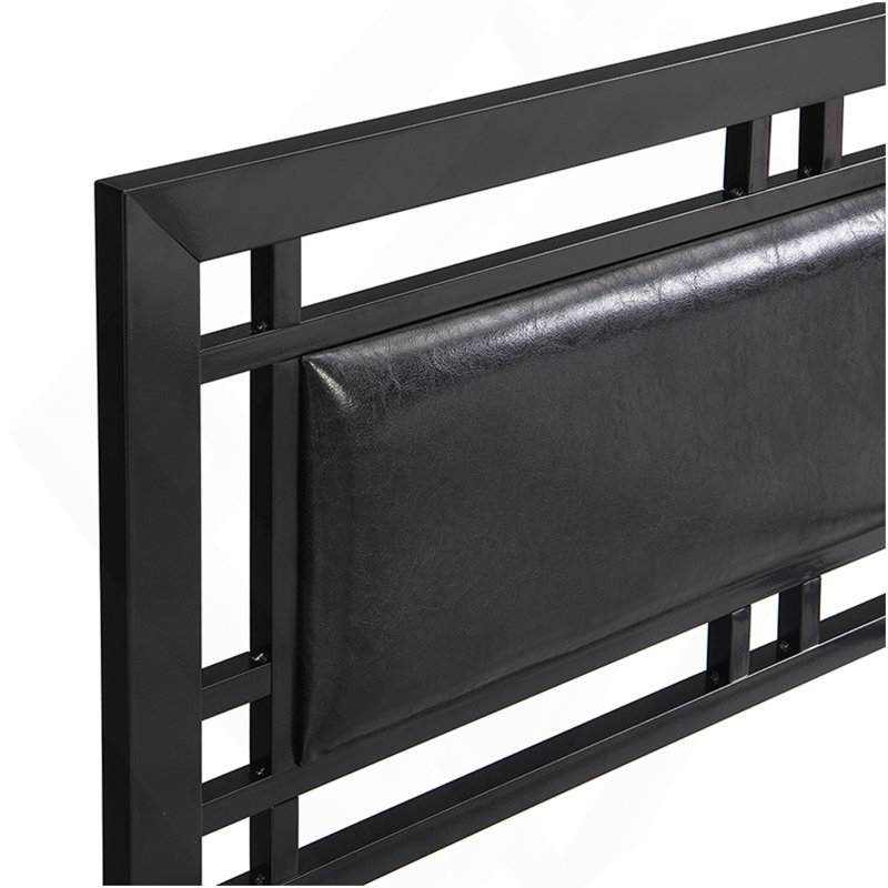 Twin Size Metal Bed Sturdy System Metal Bed Frame, Modern Style And Comfort To Any Bedroom, Black