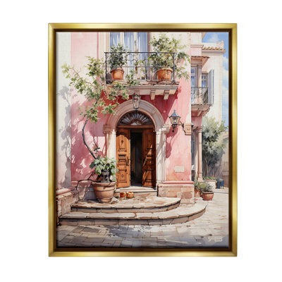 "European Building Doorway" par RB sur toile