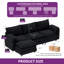  Canapé modulaire réversible en L avec repose-pieds 4 pièces l 106 po-236901334