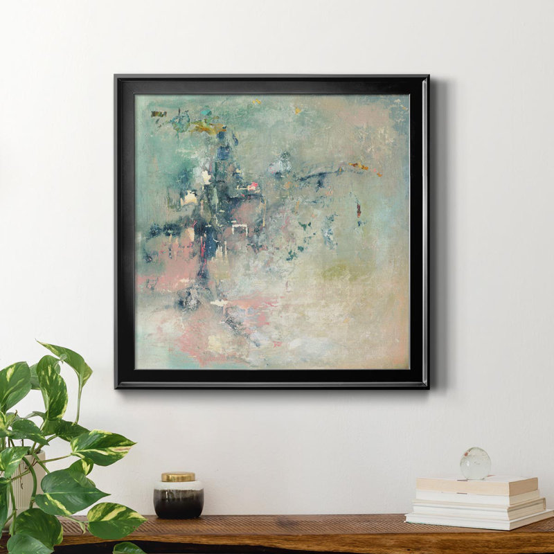Transitions - Peinture sur toile encadrée, Noir, H 17,5 po x l 17,5 po x P 1,5 po