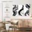 Impression sur toile Wispy Black Brush Strokes-93025575