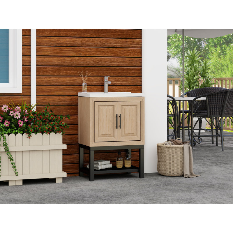Ensemble de meuble-lavabo fonctionnel en céramique moderne