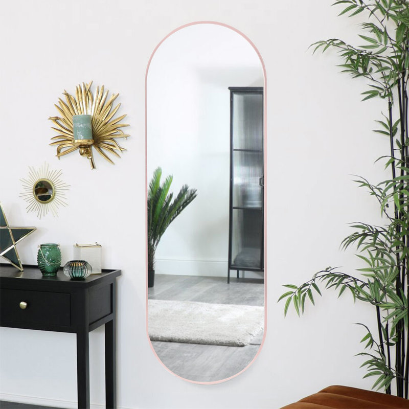 Metal Oval Mirror
