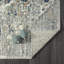 Tapis oriental gris acier à motif floral Mogos-69892540